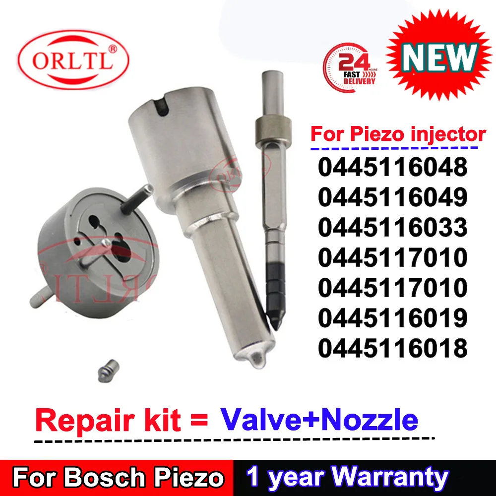 

Repair kit: Nozzle+Valve 0445116048 0445116049 0445116033 0445117010 0445117010 0445116019 0445116018 For Bosch Piezo injector