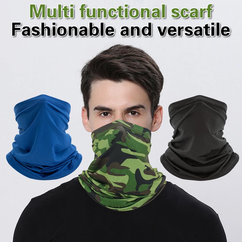 Multi-purpose Turban Riding Scarf Cycling Bandana Men Women Neck Cover Sunscreen Ice Silk Outdoor Fishing Hiking Headwear Mask