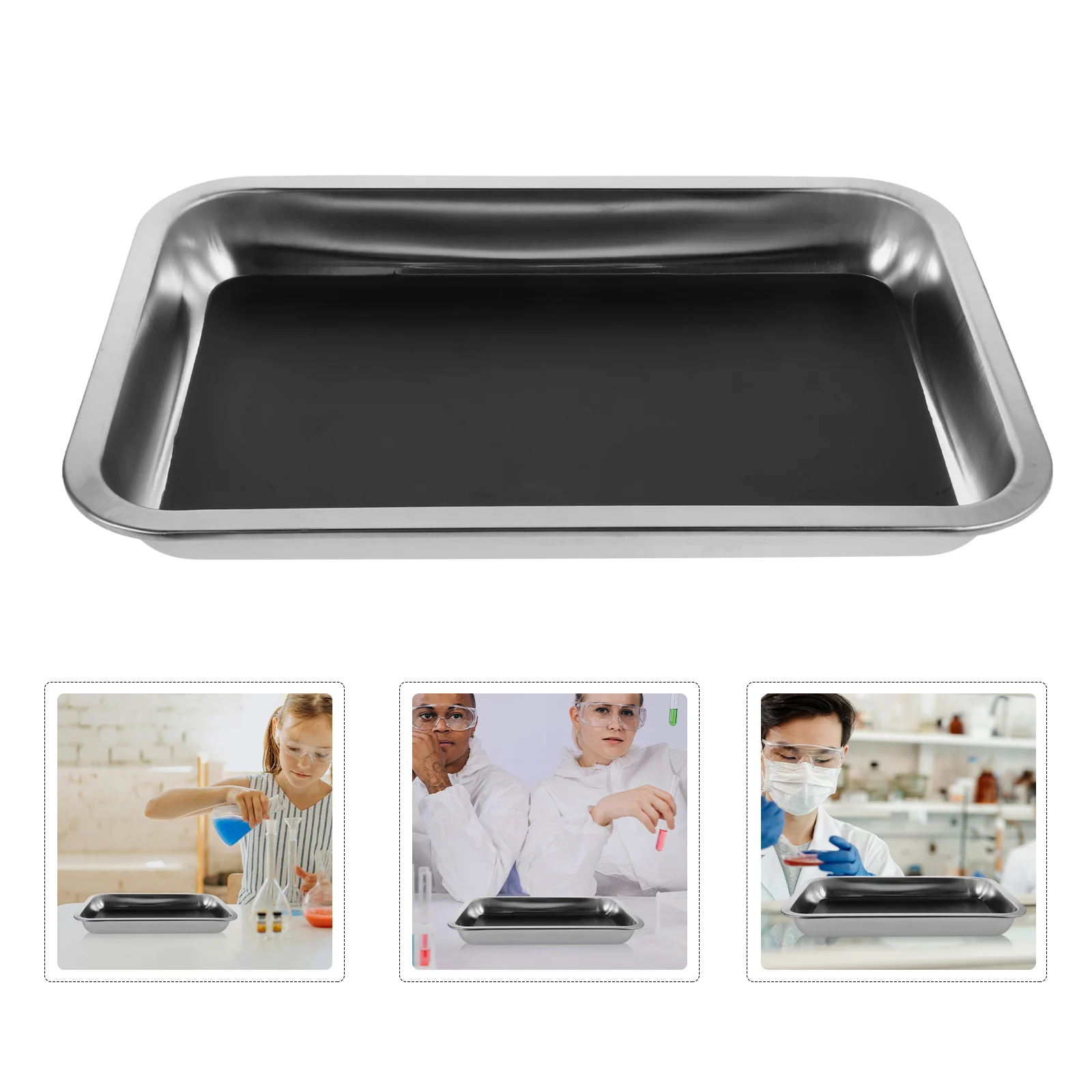 

Stainless Steel Dissection Pan 31x21x4cm for Laboratory School Biology Science Experiments Dissecting Dish Teaching Lab