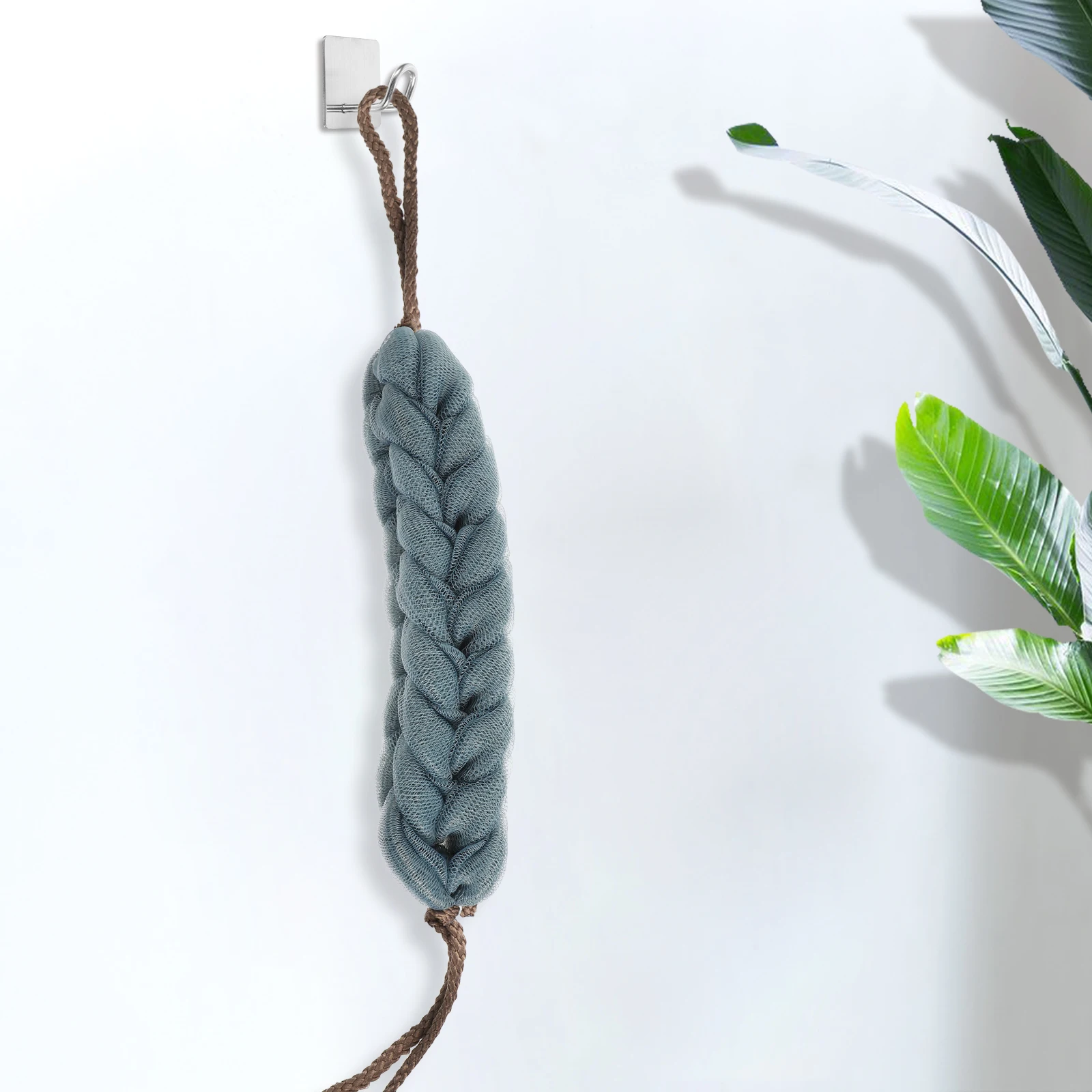 

2 pcs Stretchable Bathing Back For Shower Deep Cleaning Exfoliating Body Scrubber Durable Bathroom Back Scrubber