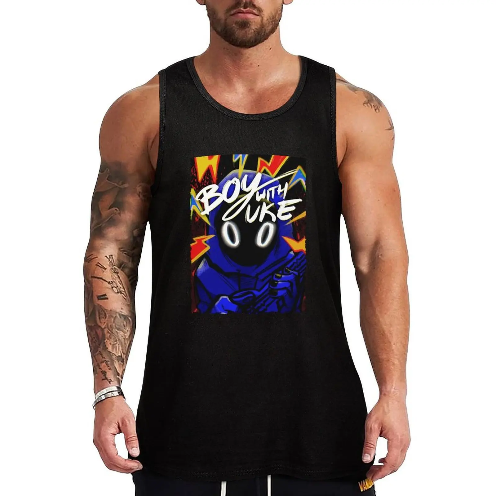 

Boy With Cat—boywithuke Tank Top t-shirt gym man new in tops & t-shirt plain t-shirt Men's vest