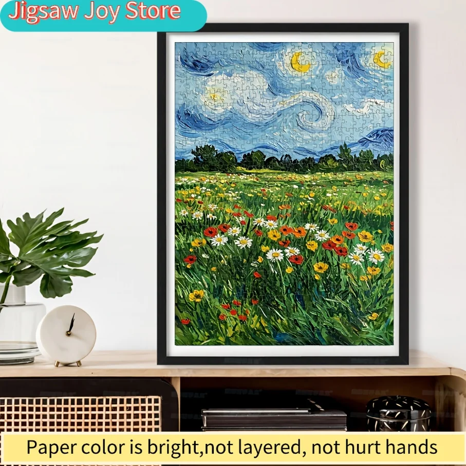 1 กล่อง () ปริศนาจิ๊กซอว์ขนาดเล็กเหมาะสำหรับผู้ใหญ่ - เกมไพ่พกพาพร้อมชิ้นส่วนธีมดอกไม้ กิจกรรมปาร์ตี้และครอบครัว ของขวัญวันหยุด