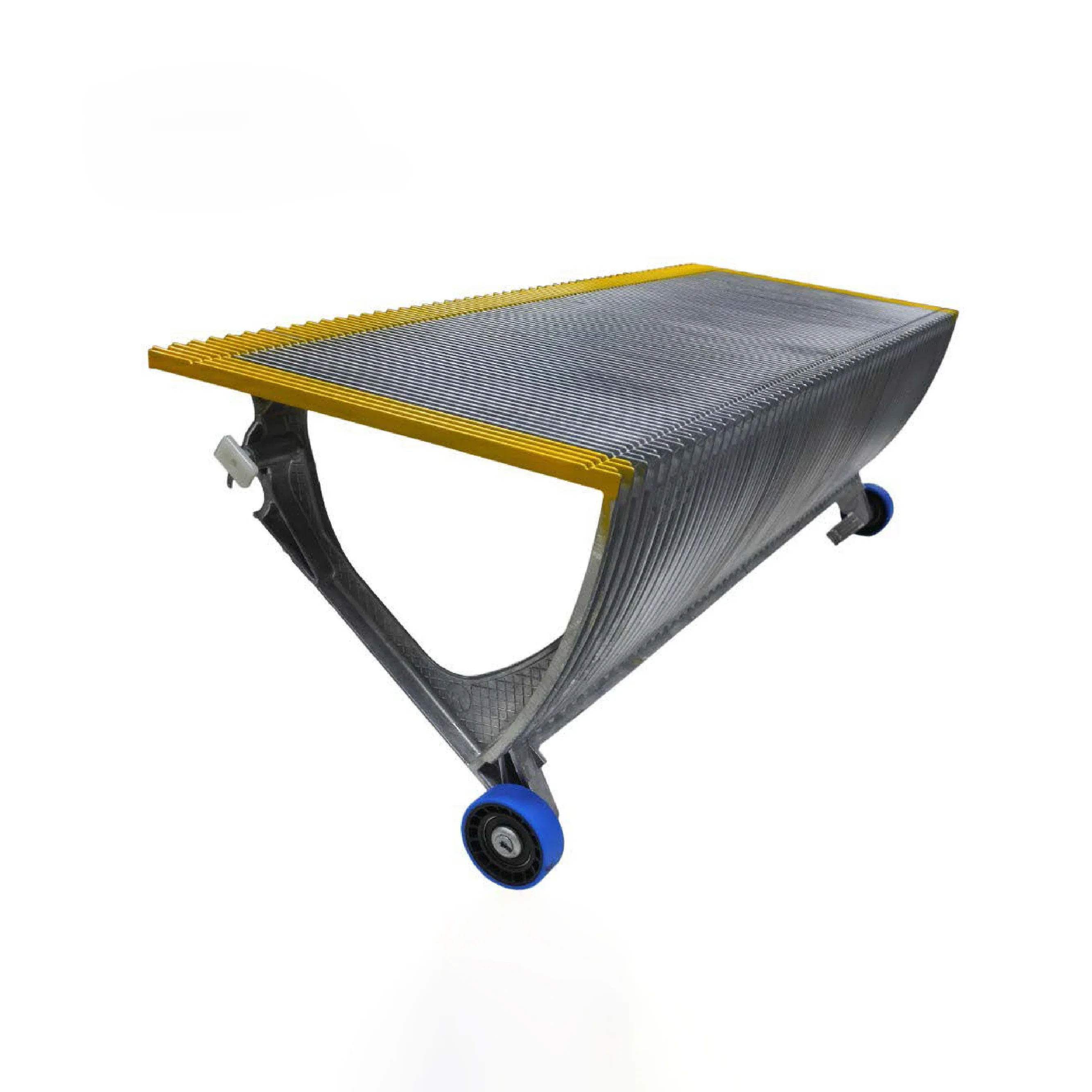 

Escalator Spare Parts Steel Step with Yellow plastic strip 1000mm Escalator Step