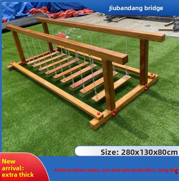 

Children's Outdoor Slide Swing, Solid Wood Climbing Drilling Set