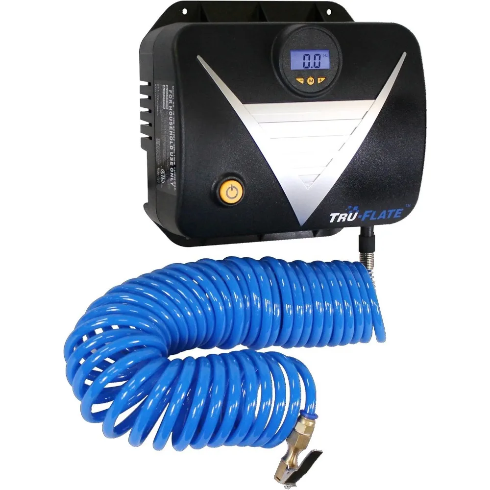 

Wall-Mounted Electric Air Inflator for 16-250 PSI, 120V Power Supply