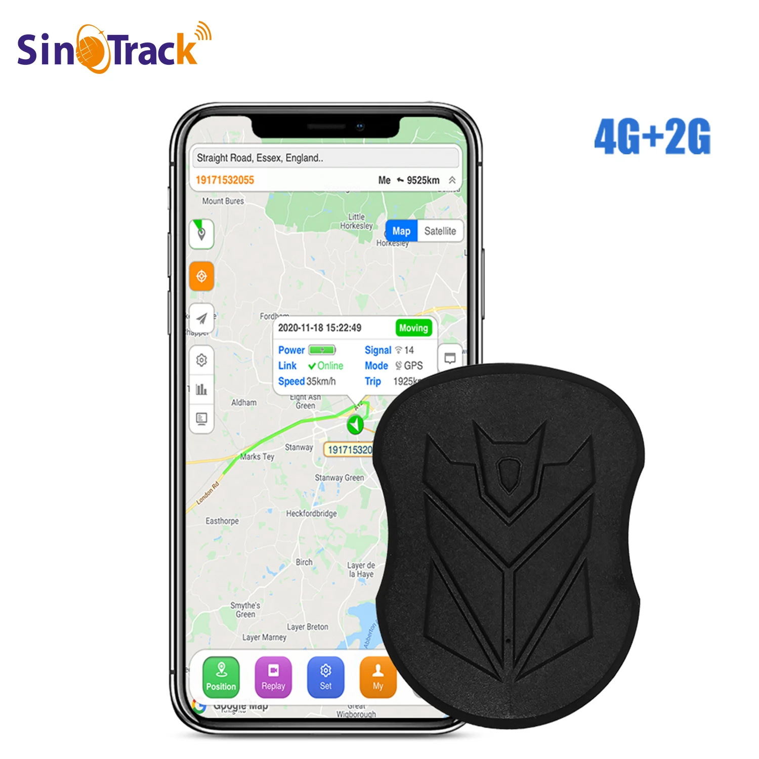 Portable Waterproof 2G/ 4G Gps Tracking Device ST-905L 5000mAh Long Battery Life Gps Tracker for Car Vehicle(2pcs per set)