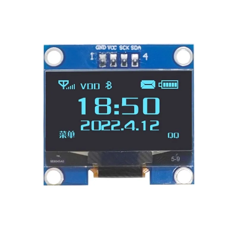 وحدة شاشة عرض OLED رقمية LCD لـ Arduino ، 1.3 Pin ، IIC ، I2C ، المسلسل 12864x64 ، SSH1106 ، أبيض وأزرق