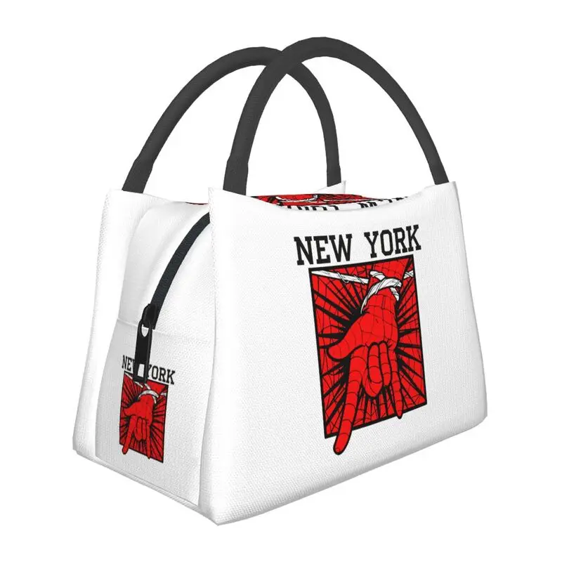

Superhero Spider Man Cartoon Insulated Lunch Bag for Women Portable Thermal Cooler Bento Box Beach Camping Travel
