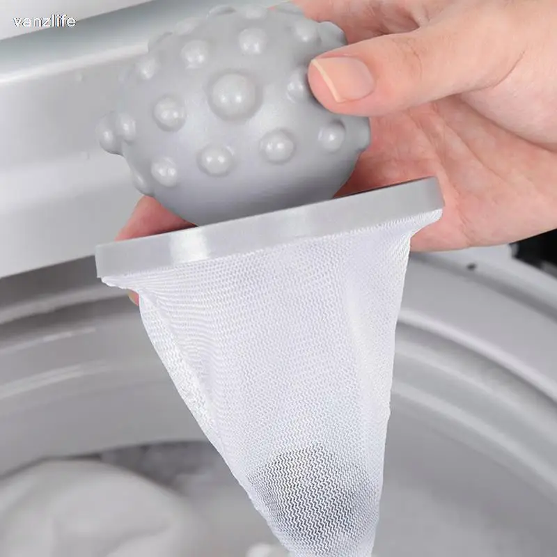 VANZLIFE Washing Machine Filter Screen Bag Hair Remover Lent Remover Hair Filter Net Household Suction Sundries Laundry Bag