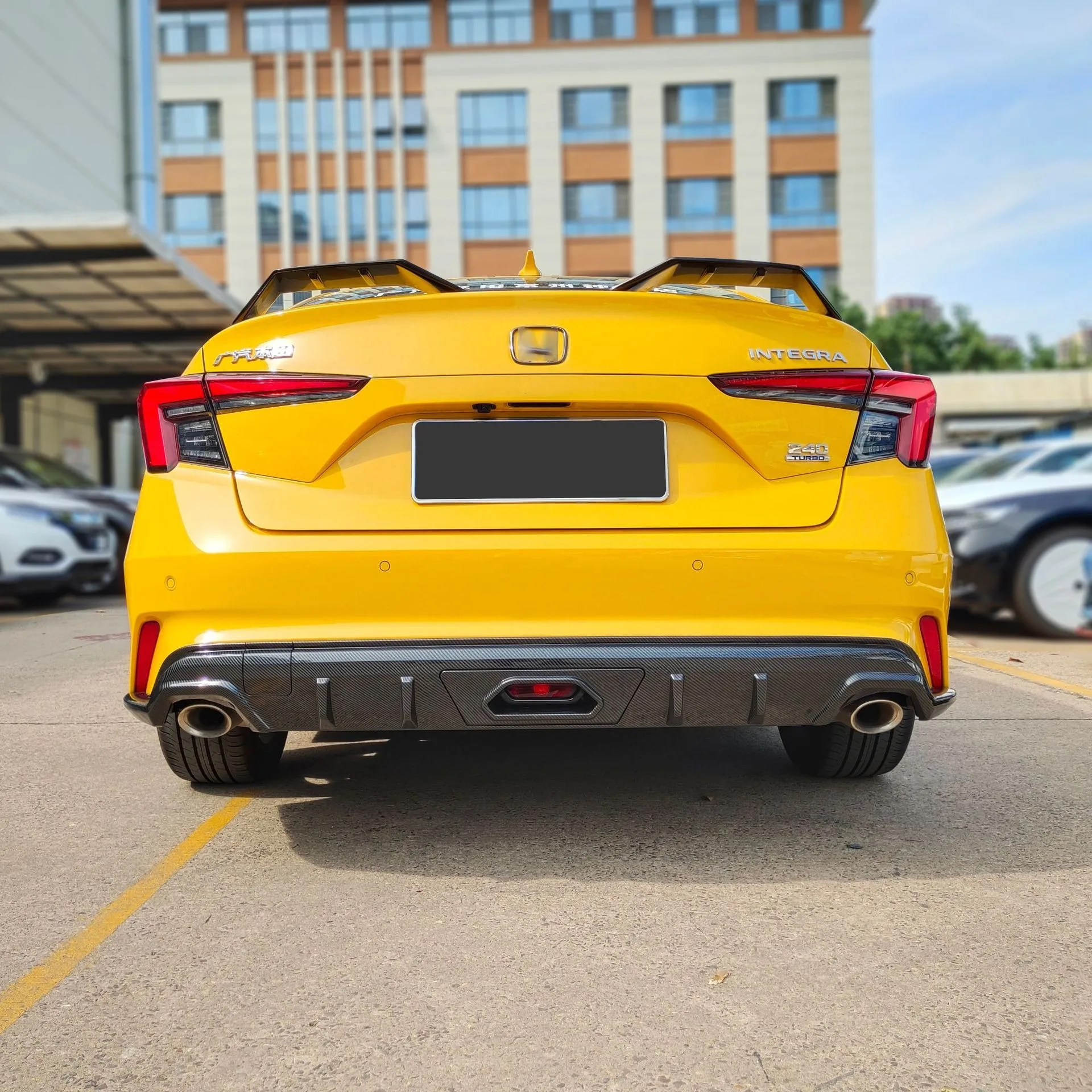 

Suitable for 2022 Honda Type Rear Lip Fixed Wing Type Rear Spoiler Sports Kit Rear Bar Angle Guard