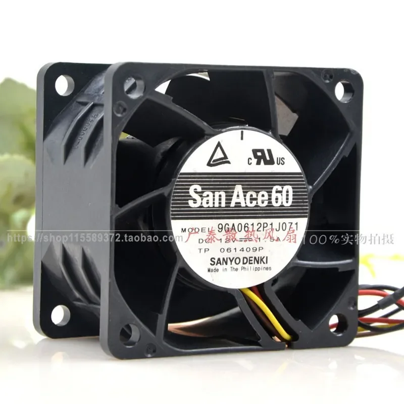 for SANYO 9GA0612P1J071 6038 12V 1.5A 6CM Server Switch Violent Booster Fan