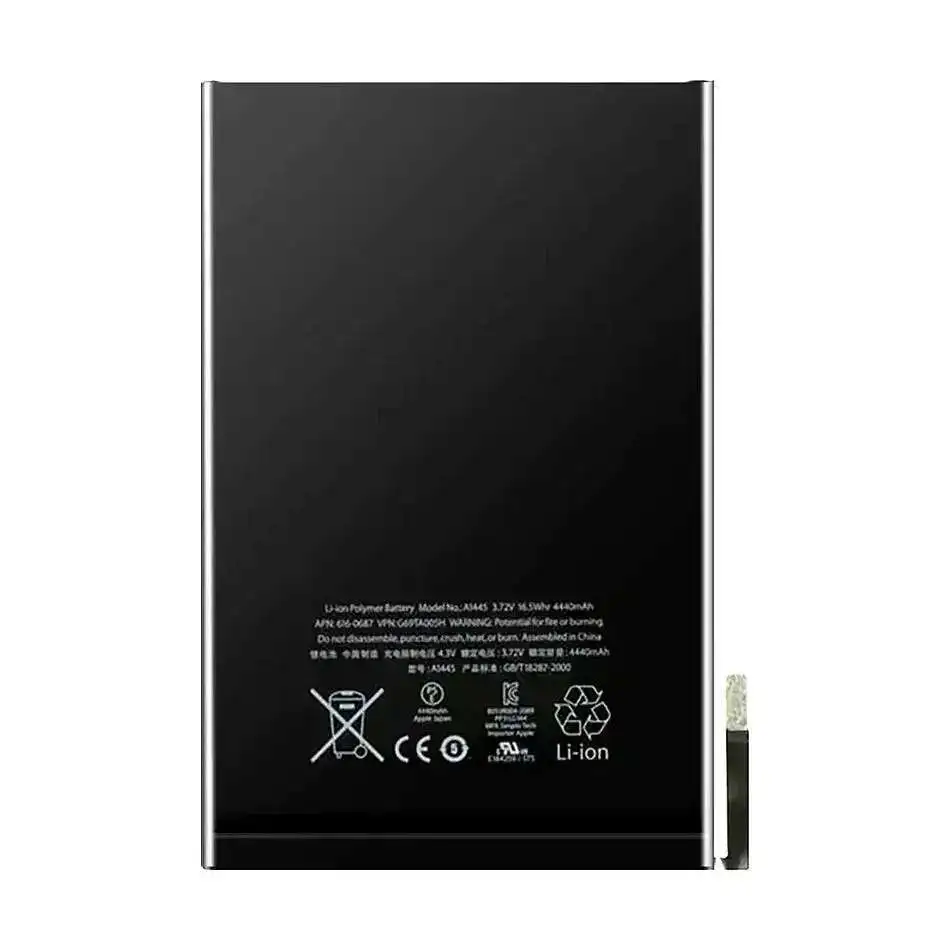 

4440mAh Tablet Battery High-Capacity For Apple iPad Mini 1 A1432 A1445 A1454 A1455 mini1 Premium Replacement