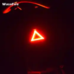 WasaFire トライアングル自転車テールライト COB LED 自転車リアライト 6 モード USB 充電式サイクリングテールレンズナイト警告ランプ