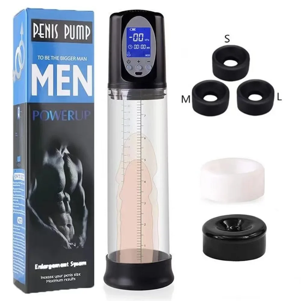 Automatic Vacuum Penis Pump Electric Penis Enlarge Vacuum Pump Masturbator Enlargement Extend Pump Air Pressure Device Sex Toys