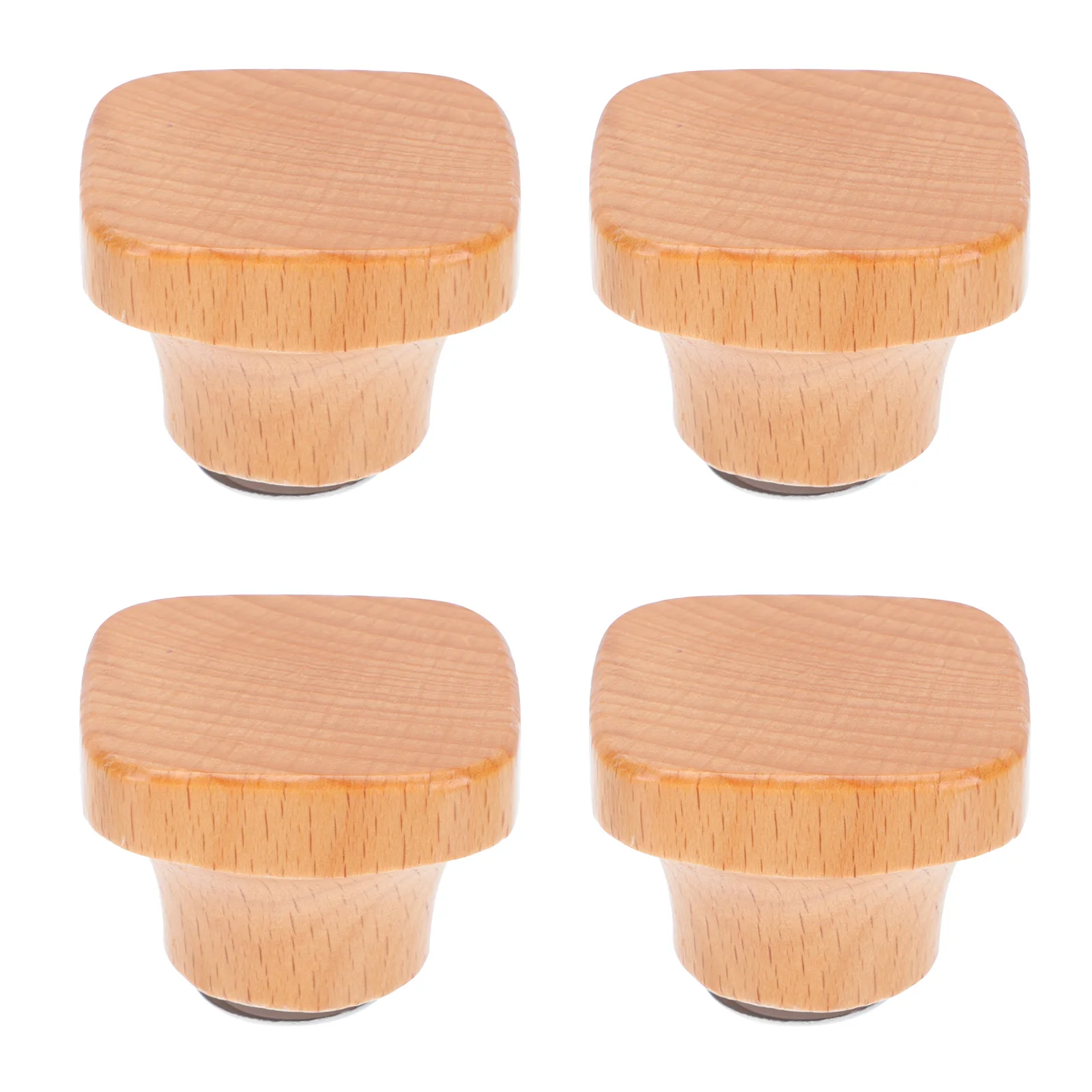 

4 Pcs Pot Lid Handle Wooden Replacement Universal Kitchen Accessories Practical Anti Scald Knob Fits Most Cookware
