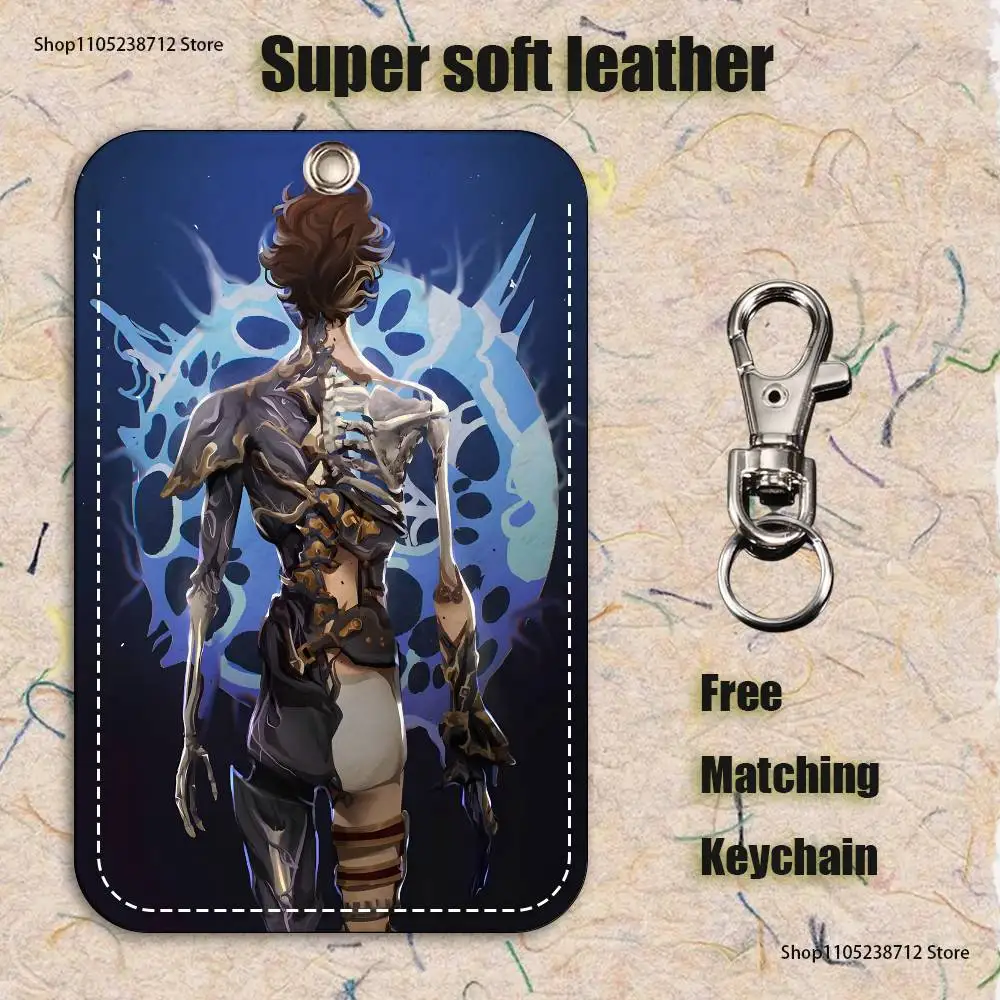 Personaggi del gioco Portachiavi con titolare dei vichinghi per la banca Porta carte da lavoro aziendale Custodia protettiva per carte per studenti Carta da autobus