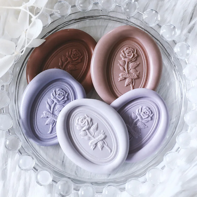3D Embossed Wax Seal Stamp Head, Butterfly Rose Flower Sealing Stamp, Envelopes, Wedding Invitations, Scrapbooking
