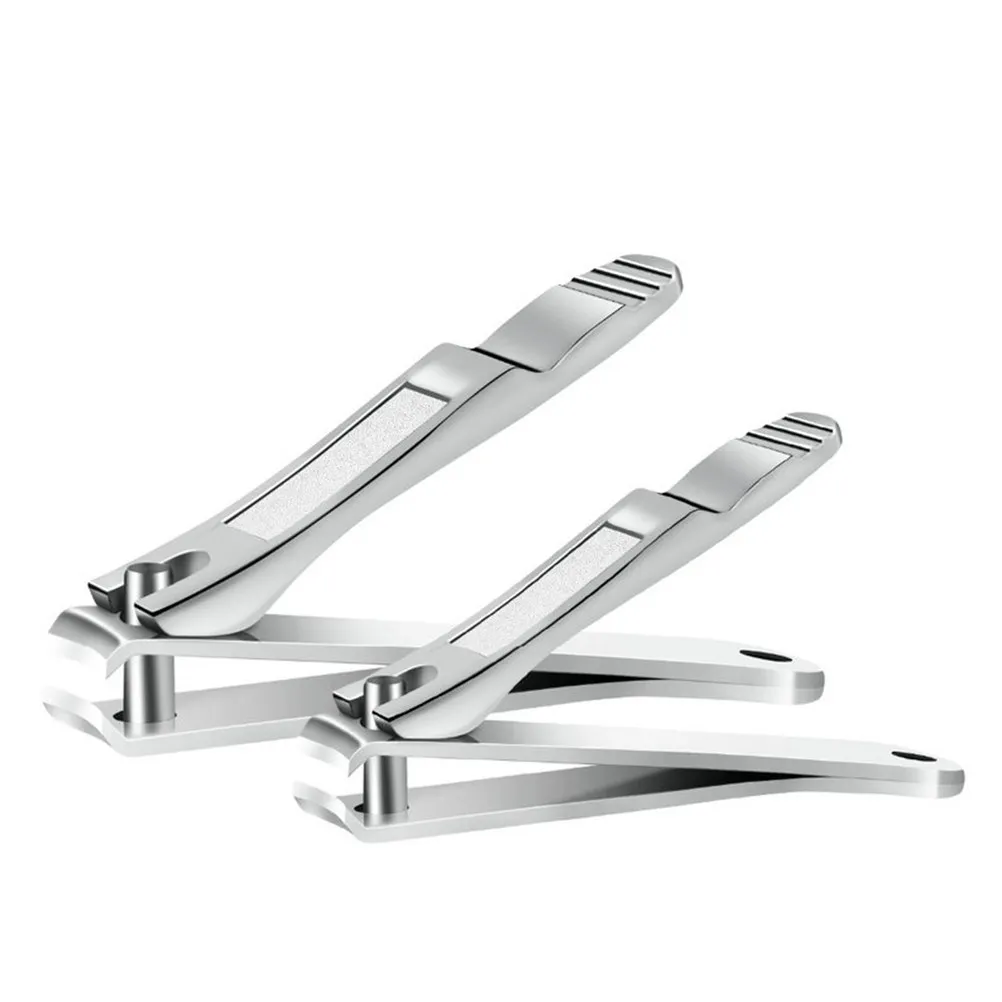 

2Pcs Exquisite Stainless Steel Nail Care Set Manicure Tools Nail Clipper Scissors Cuticle Clippers for Women Men Home Salon Use