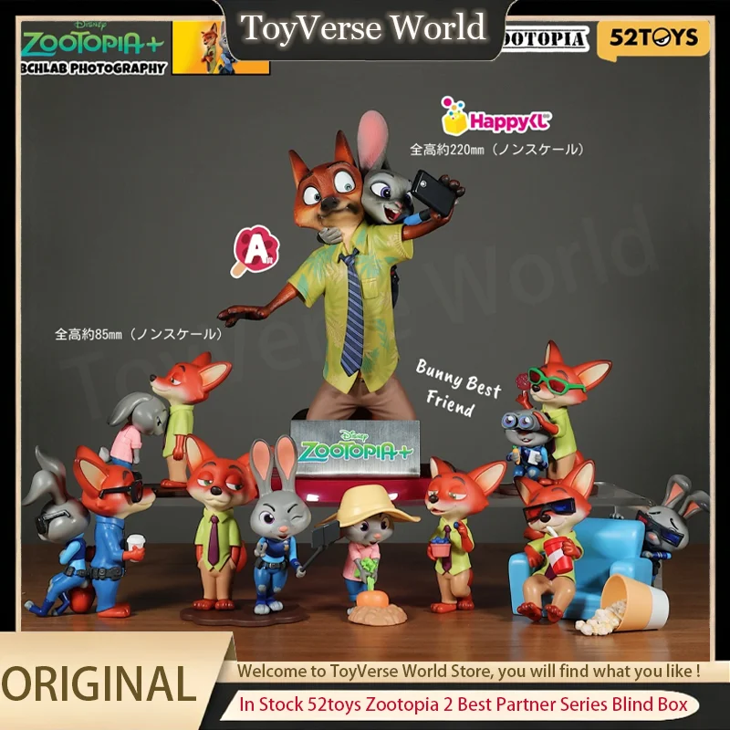 

В наличии оригинальная серия Zootopia 2, лучшая серия Partner, слепая коробка, Джуди Ник, аниме-фигурка, Коллекционная загадочная коробка, рождественские игрушки, подарки
