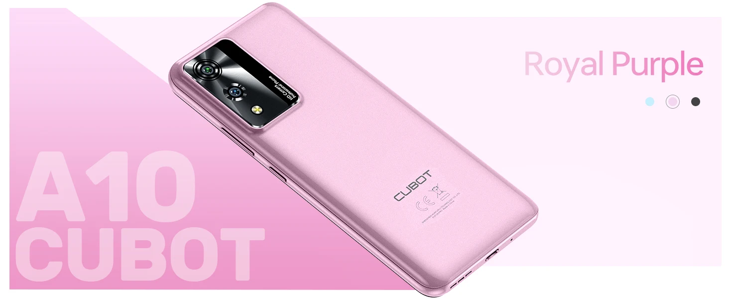 Cubot A10 Android Smartphone , 12GB (4GB+8GB)+128GB ROM, Octa-core, 6.56-Inch 90Hz Screen, 5100mAh, 48MP