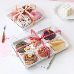 LBSISI Life 5pcs Mousse Cake Musavat Transparent Packing Box Afternoon Tea Pastry Baking Birthday Wedding Party Decoration