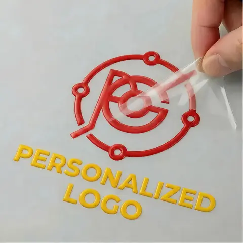 50pcs Custom Stickers Personalized Sticker Logo Transfer Stickers 3D Wedding Labels UV DTF Customized Waterproof Company Brand