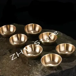 7pcs/set Pure Copper 5.6cm Tibetan Tantric Supplies,Temple/Home Putting Decorations,Water Supply Sacrificed bowl/Cups sets