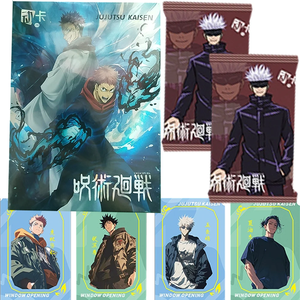 

Genuine Jujutsu Kaisen Card for Boys and Girls Anime Protagonist Daily Battle Handsome Character Portrait Card Birthday Gift Toy