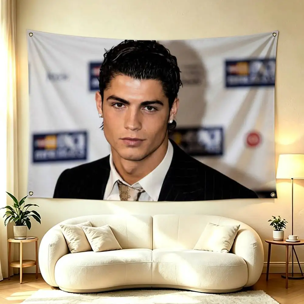 Football legend Ronaldo CR7  Flags for Bedrooms Home Decor Items Outdoor Decors Garage Decoration Flaga