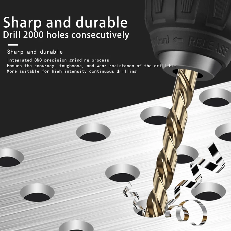 M35 cobalt twist drill stainless steel special drill complete drilling steel super hard high cobalt drill 32mm