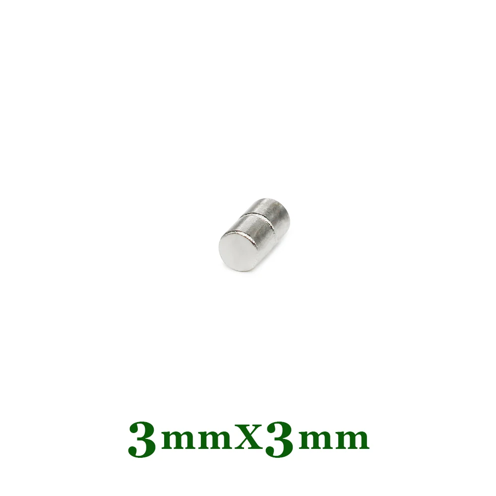 50/100/200/500/1000/2000PCS 3x3 Mini Small Disc Search Magnet Magnets 3x3mm Round Neodymium Permanent Strong Magnets 3*3 mm