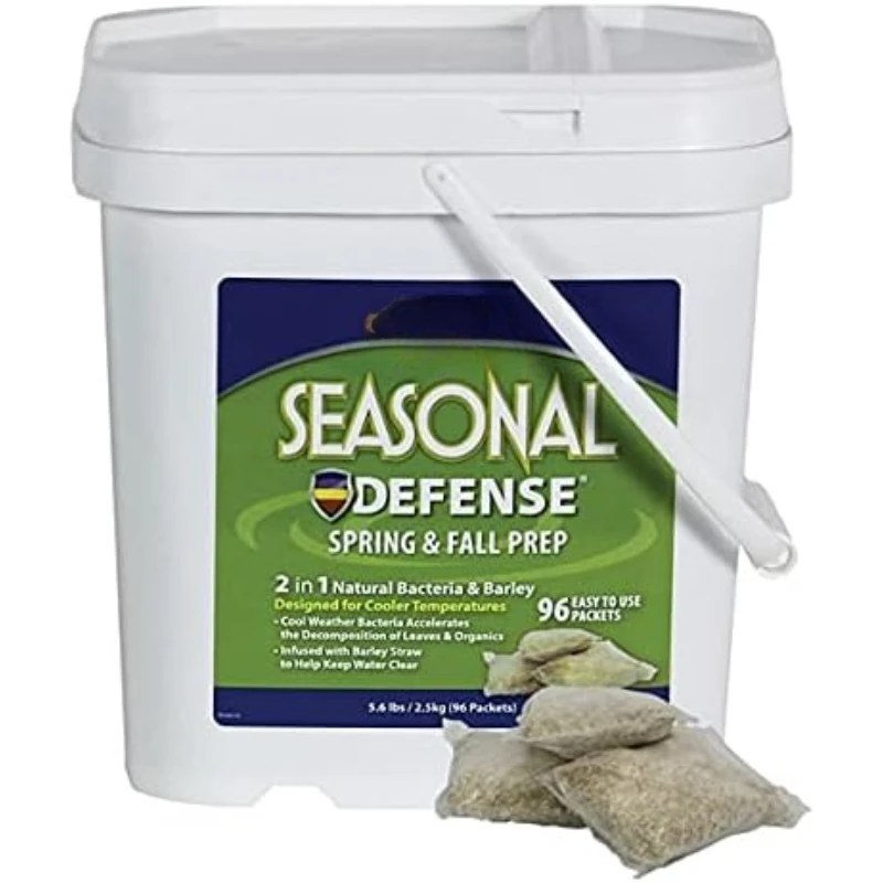 Spring & Fall Beneficial Bacteria, Barley & Enzymes, Cold Water Pond Sludge