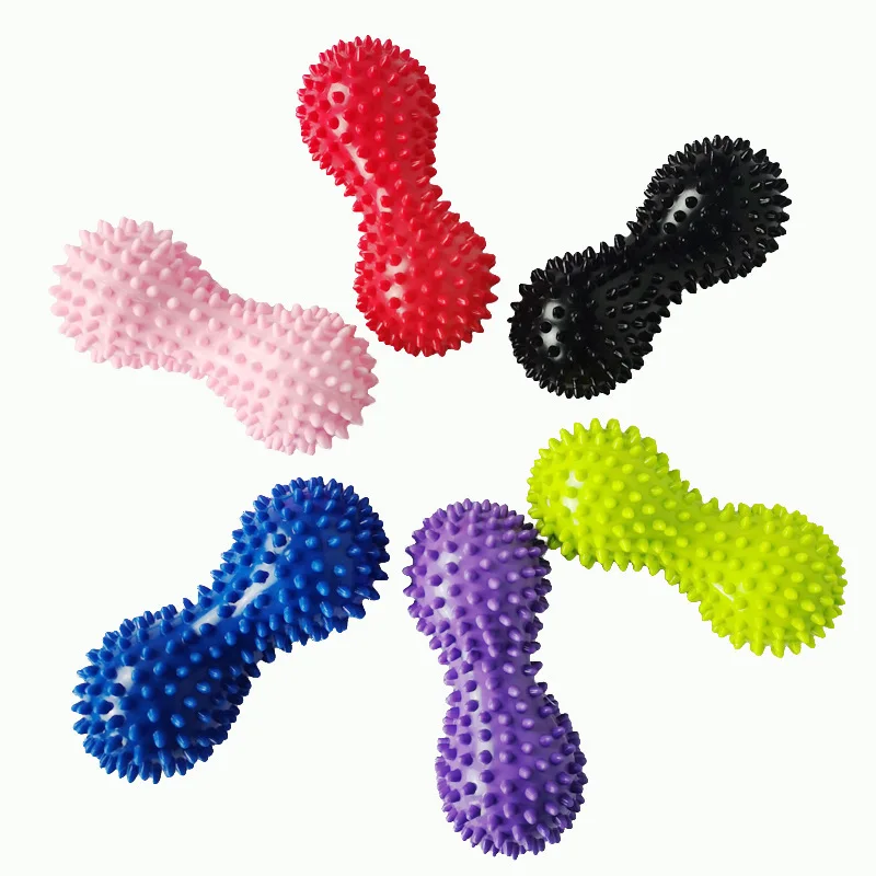 Peanut Spiked Ball Massage agopuntura Point Grip Ball Spiked Fascia Yoga Ball Grip Fitness Ball Fascia Muscle relax siepe