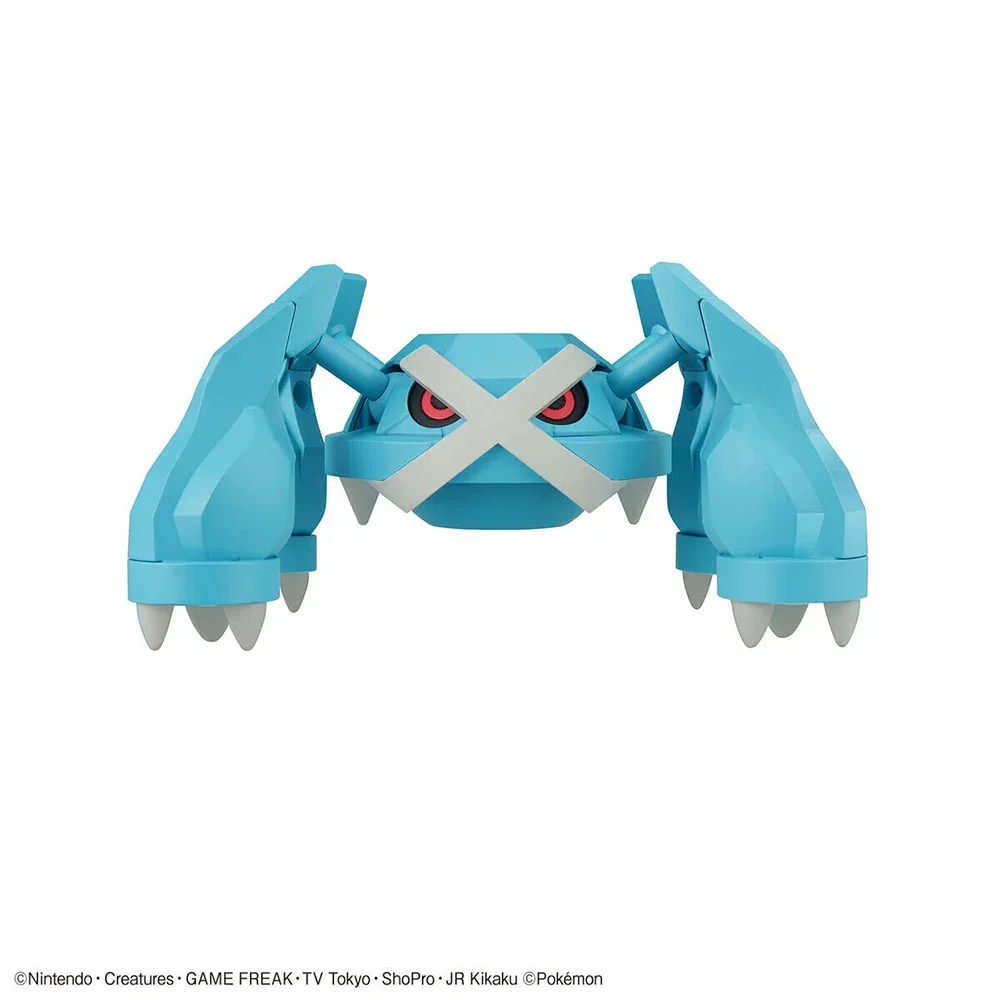 รูปปั้นโปเกมอน Bandai ดั้งเดิมตุ๊กตาขยับแขนขาได้ประกอบ metagross เครื่องประดับโมเดลของเล่น PVC 15ซม.