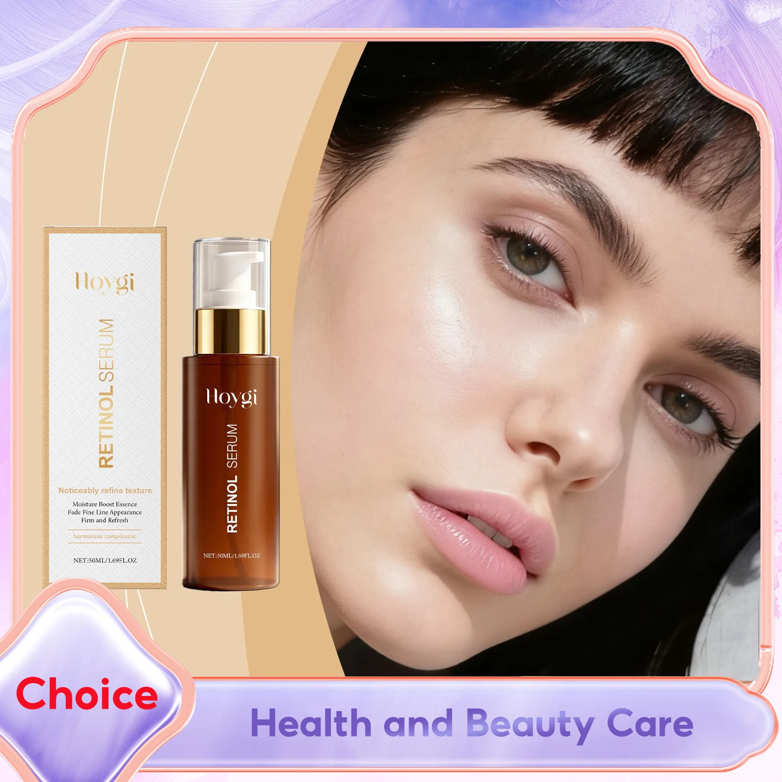 

Retinol Serum for Face Wrinkles Reduction Pore Minimizer Improve Fine Lines Uneven Skin Tone Firming Day Night Face Essence