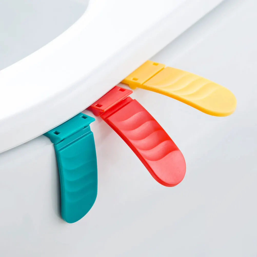 

3Pcs Toilet Seat Handle Foldable Lifter Anti-Dirty Cover Seat Lid Avoid Touching Germ