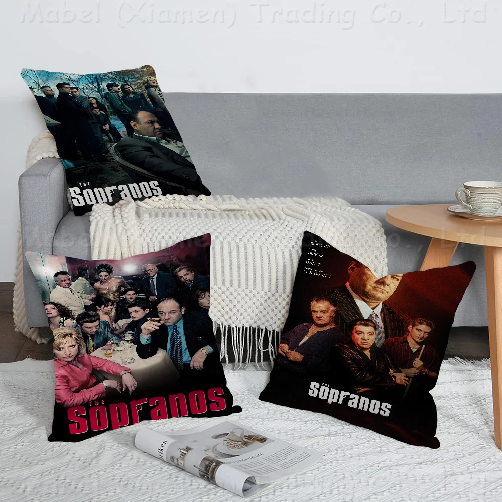 

T-The S-Sopranos Pillow Gift Home Office Decoration Bedroom Sofa Car Cushion Cover Case 45x45