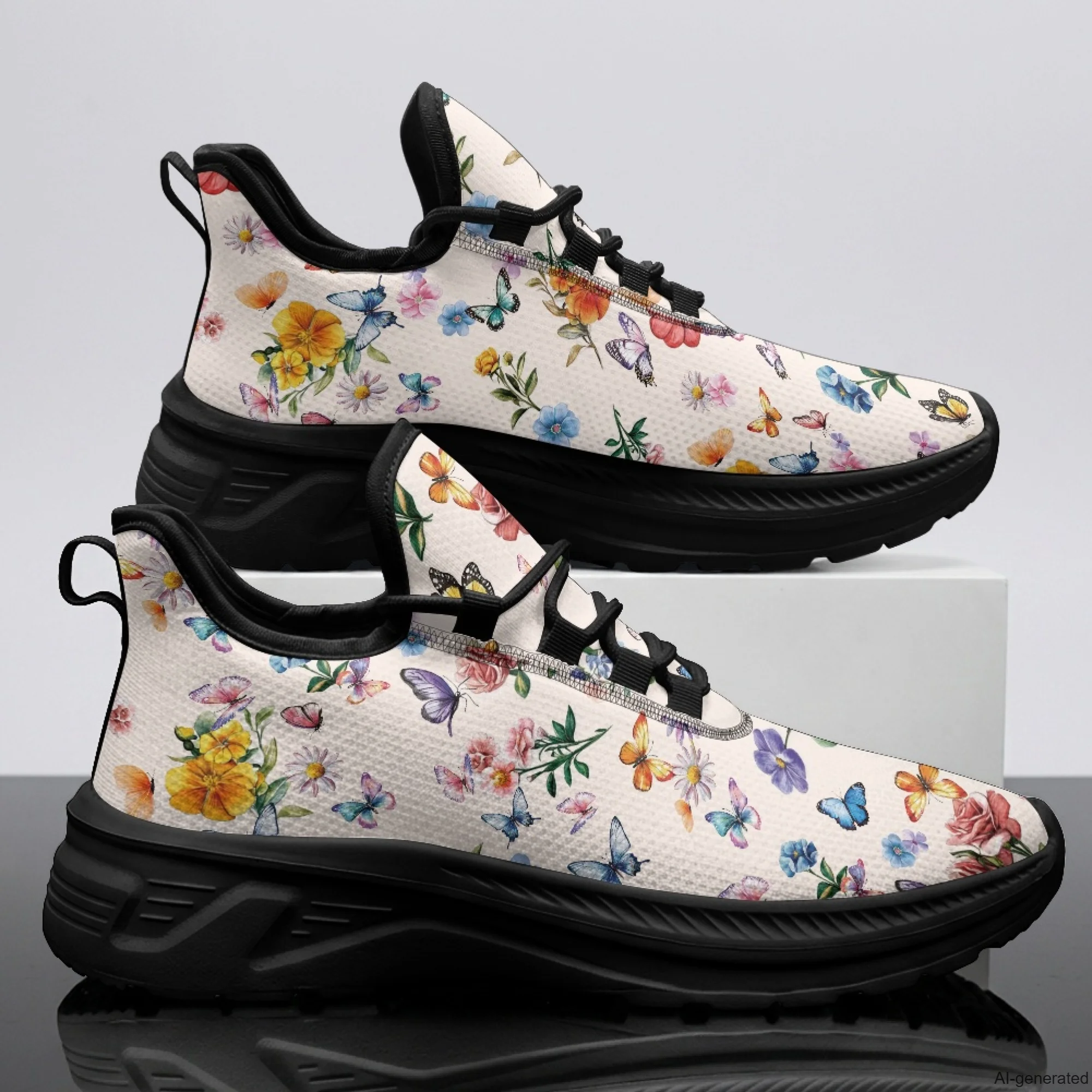 XIXIRIMIDO Womens Walking Shoes Nurse Shoes Nurse Sneakers Floral Print Tenis Masculino De Corrida Barefoot Shoes 35-48