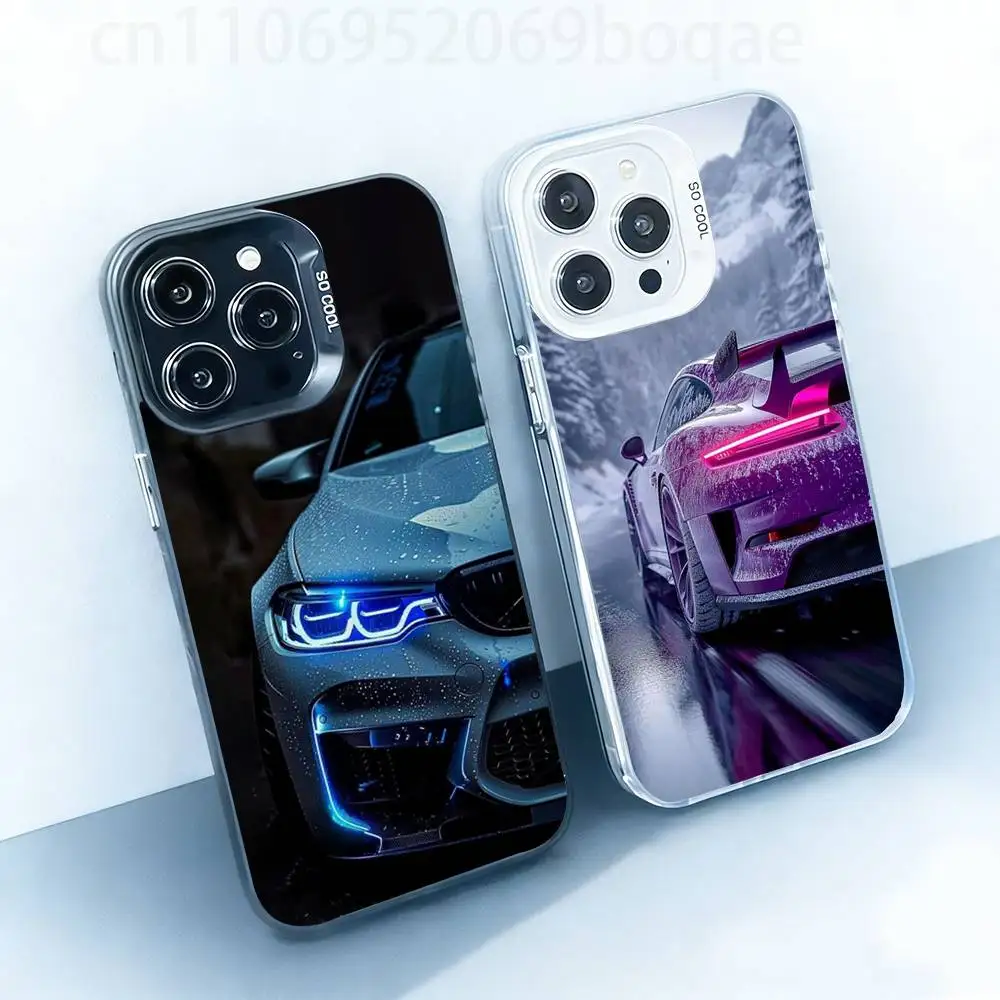 

Cool sports car Hard Phone Case for IPhone 17 16 15 14 13 12 11 Pro Max Plus16E X XR XS Max shockproof Full Cover