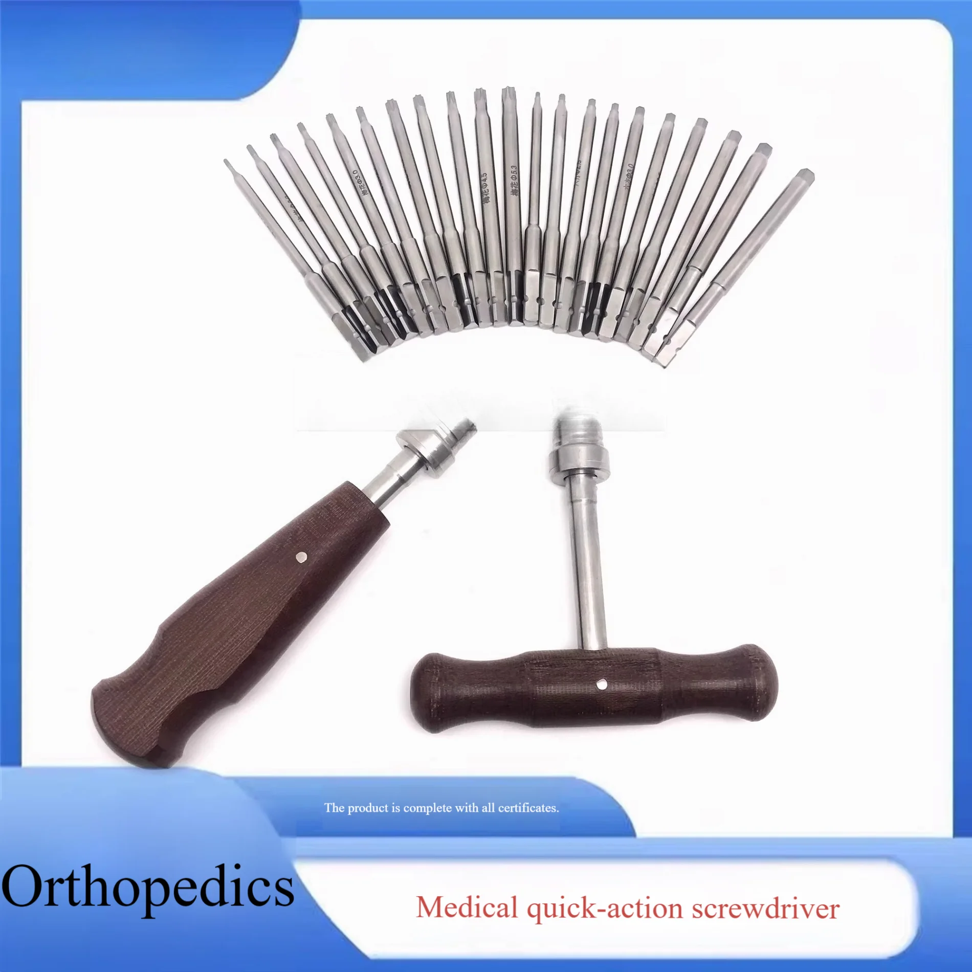 Orthopedic Quick-Loading Screwdriver Set (Hex/Plum/Cross) & Retractors (Small/Flat/Muscle/Skin/Abdominal) Orthopedic Instruments