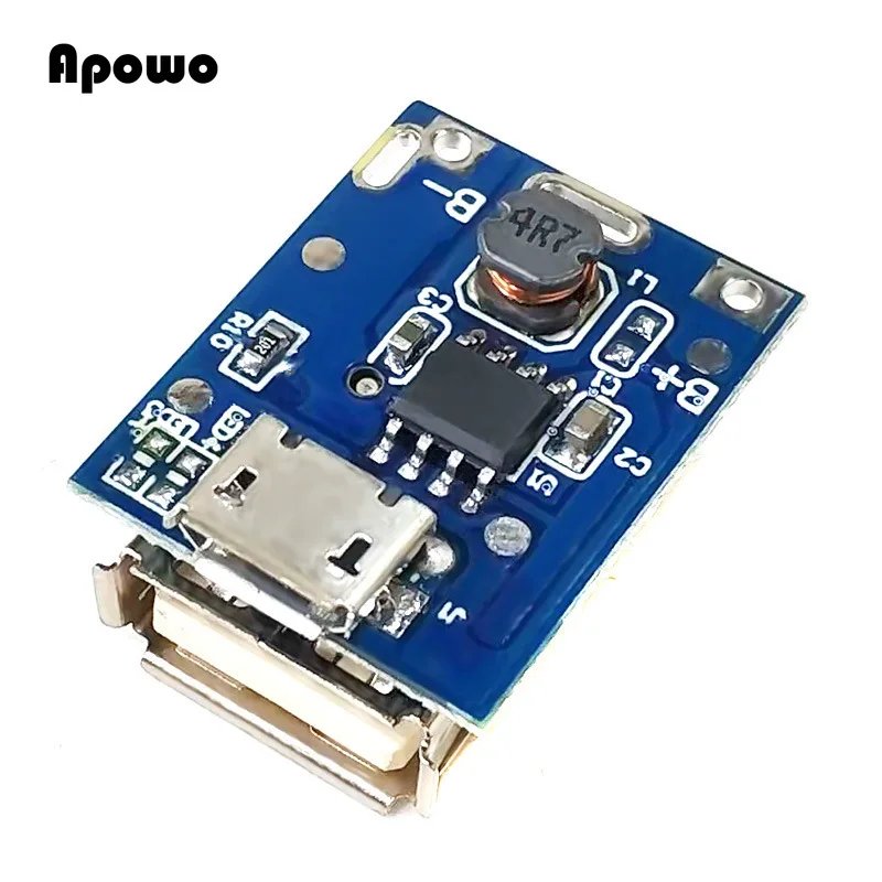 10 stücke 5V-Boost-Converter Step-Up Power Module Lithium-Batterie Lade Schutz Bord Led-anzeige USB Für DIY Ladegerät 134N3P