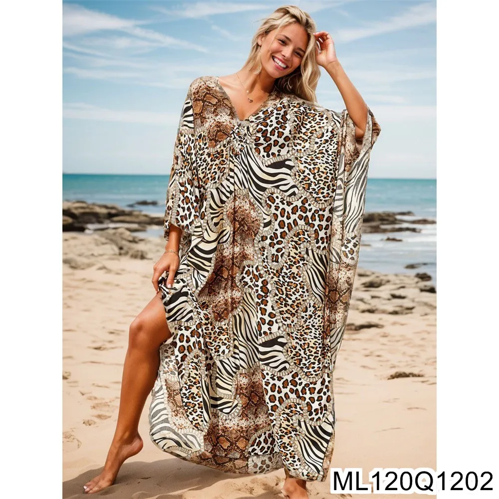 2025 Nuovo grembiule da spiaggia in cotone, vestaglia da vacanza intrecciata a mano, costume da bagno bikini, grembiule esterno protettivo dal sole ML120Q12