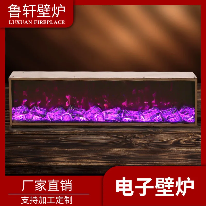 Simulation color-changing electronic fireplace Fireplace decoration cabinet simulation thermal fireplace European home heater fi