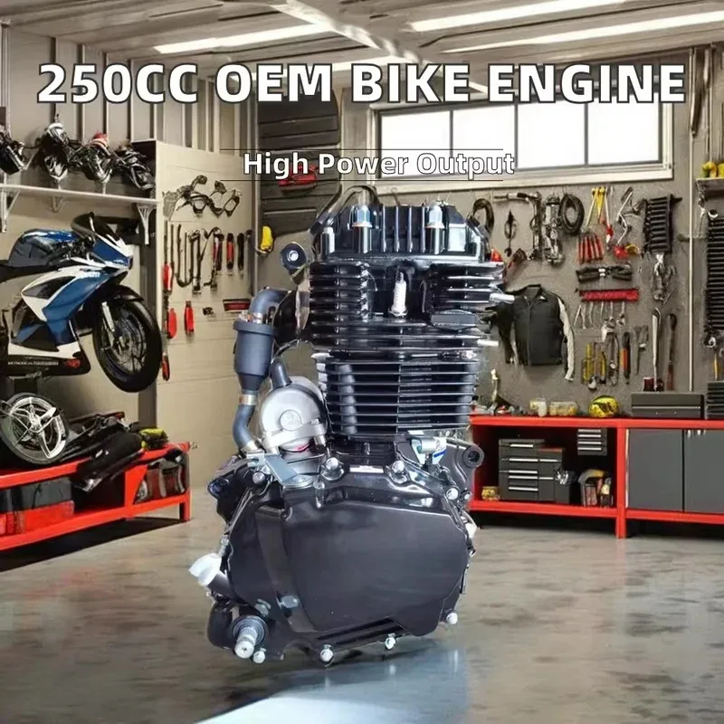 Fabbrica di vendita calda OEM di fabbrica 250cc 4 tempi assemblaggio motore moto Ducati per Zongshen CB200 motori per biciclette accensione CDI
