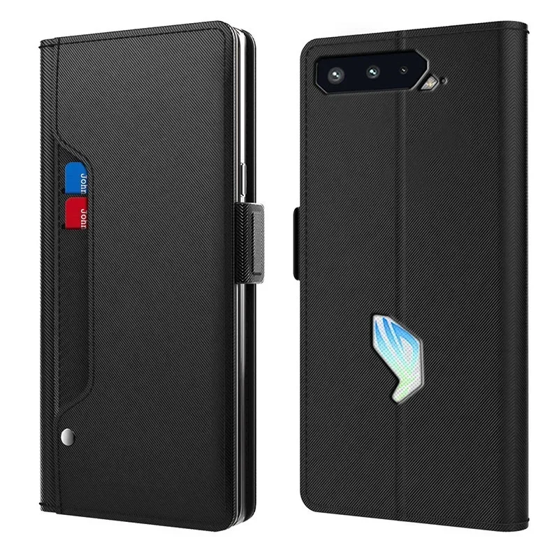 For Asus ROG Phone 9 8 Pro Case Luxury Flip PU Leather Wallet Magnetic Adsorption Case For Asus ROG Phone 8 7 6 5 5S Pro Shell