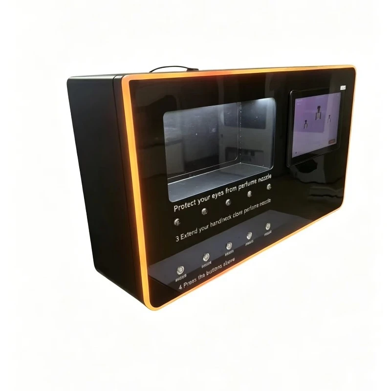 perfume dispenser display case, can spray a variety of perfumes, can be installed on the floor/wall/column, 60W 240V AC110