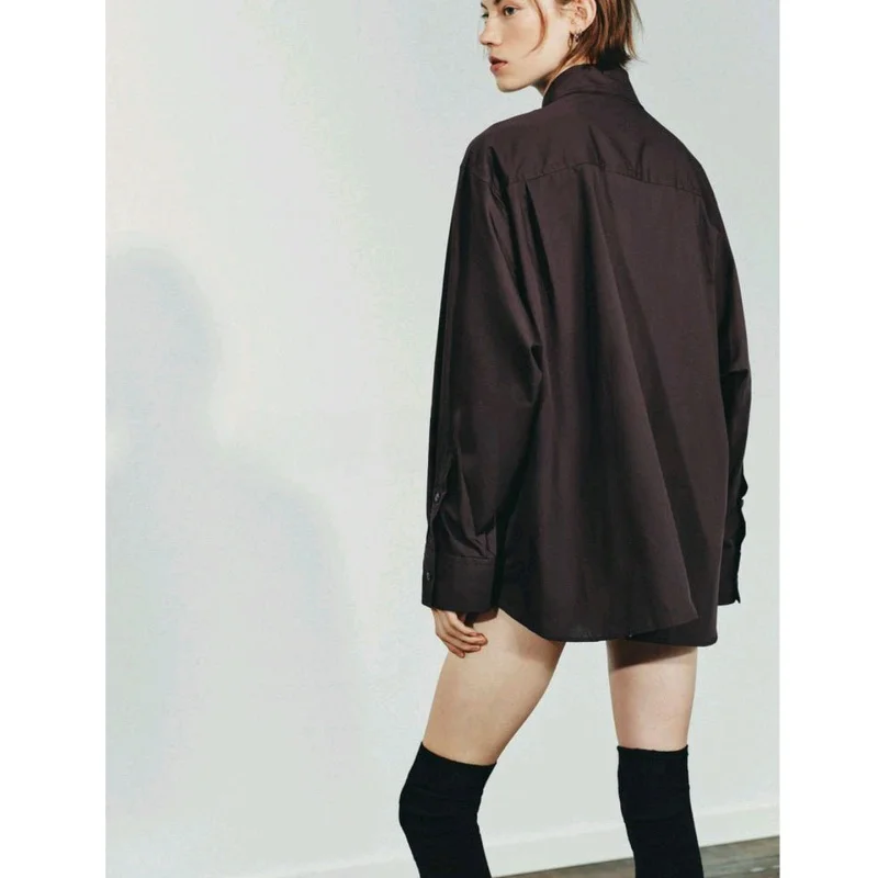 Automne nouveauté femmes tapis Sle longue Sve écharpe Ne irt plissé décoration décontracté coupe ample Polyester irt