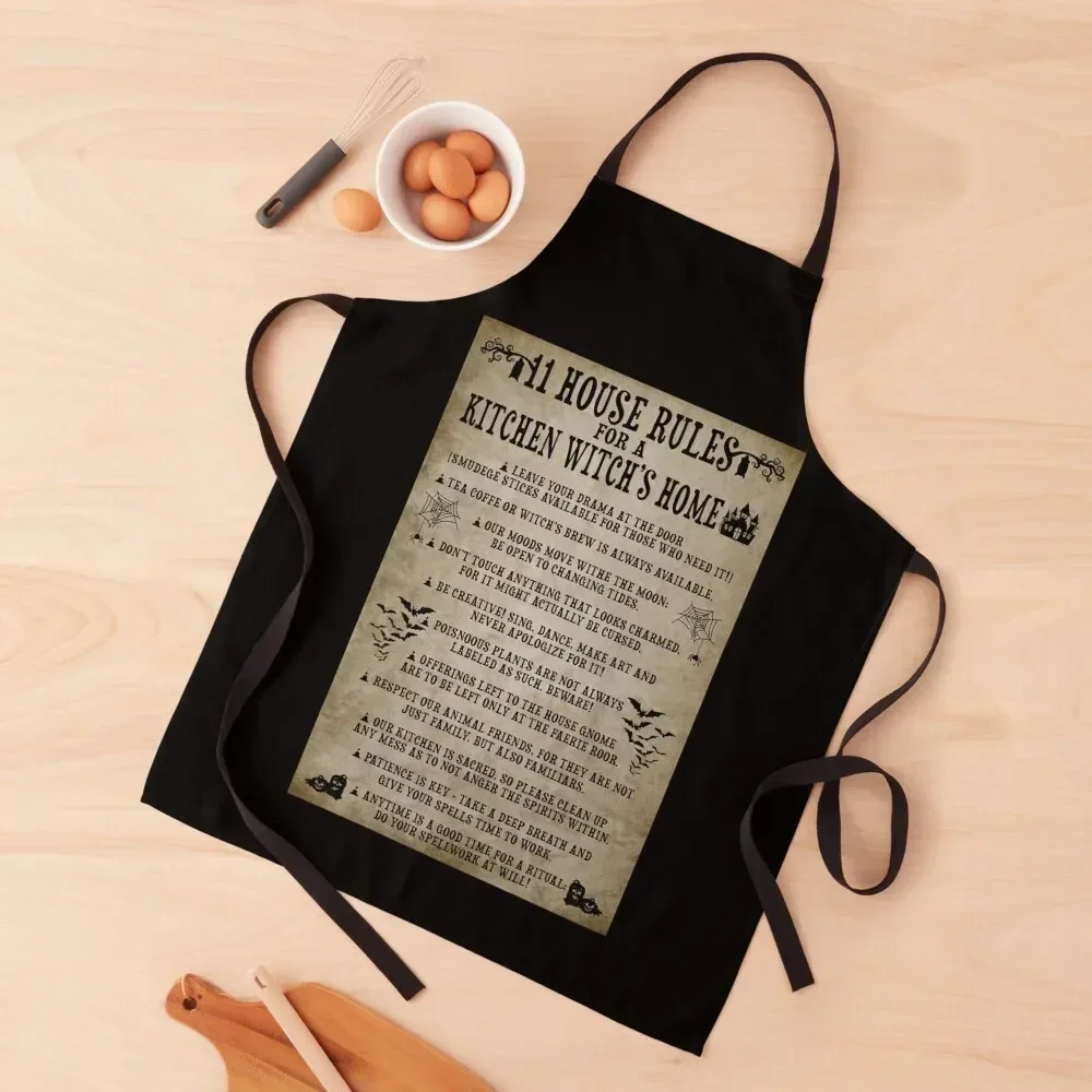 

11 Rules of a Kitchen Witch's Home Apron for home useful pieces Woman Kitchen For Cosmetologist Apron