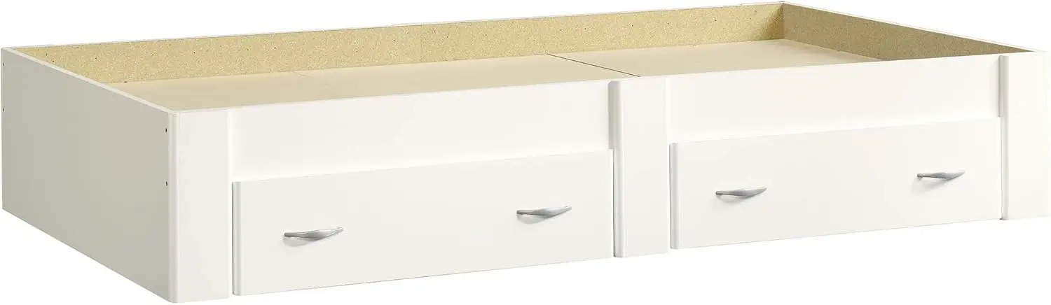 Beginning-cama de plataforma doble, con acabado blanco suave