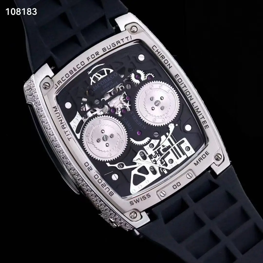 Sixteen bar engine mechanical watch men's limited edition watch watches for men ساعات يد للرجال luxury watch